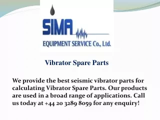 vibrator spare parts