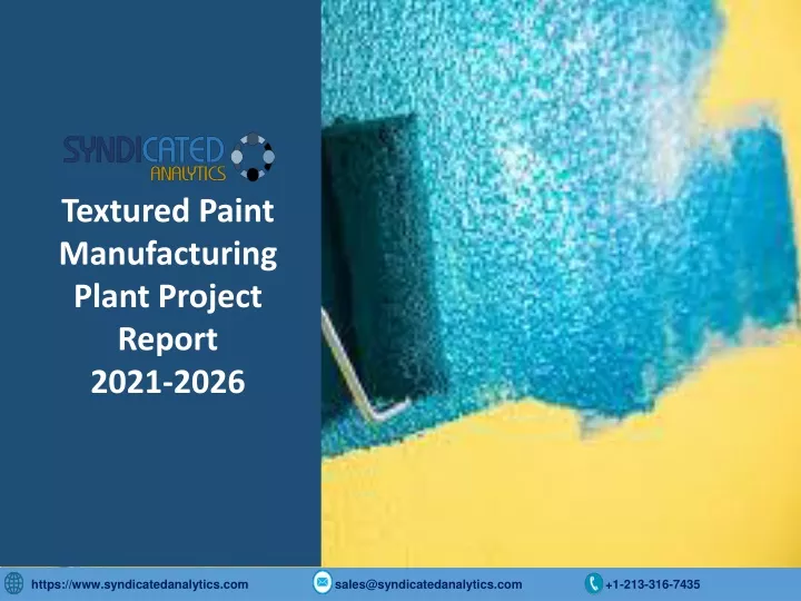 textured paint manufacturing plant project report