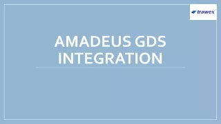 Amadeus GDS Integration