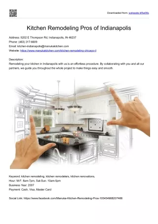 Kitchen Remodeling Pros of Indianapolis