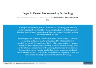 eager to please empowered by technology we enable
