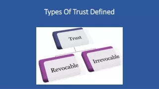 types of trust defined