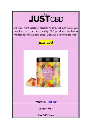 do you want perfect mental health at just