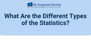 What Are the Different Types of the Statistics