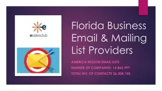 Florida Business email list