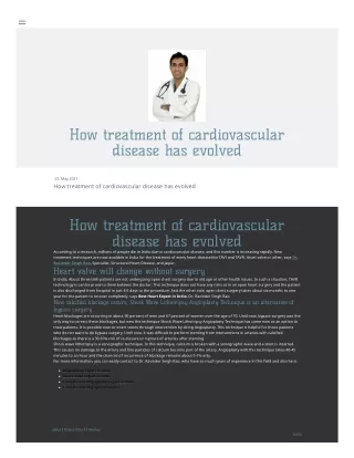 how treatment of cardiovascular disease