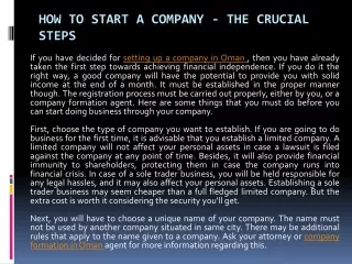 how to start a company the crucial steps