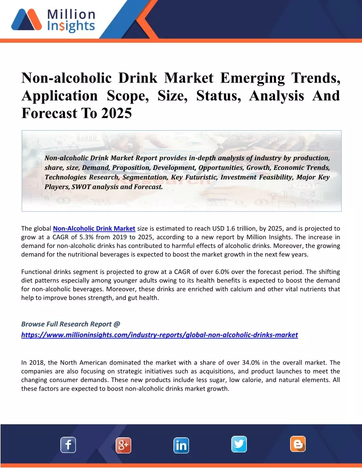 non alcoholic drink market emerging trends
