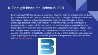 Best gift ideas for kitchen 1