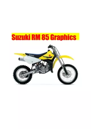 Suzuki RM 85 Graphics