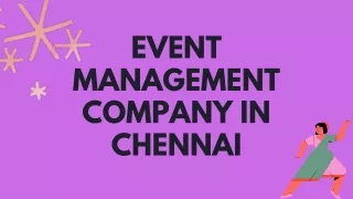 Event Management Company in Chennai