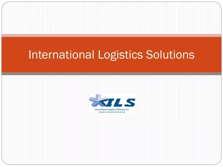 international logistics solutions