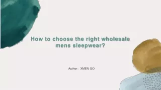 wholesale mens sleepwear