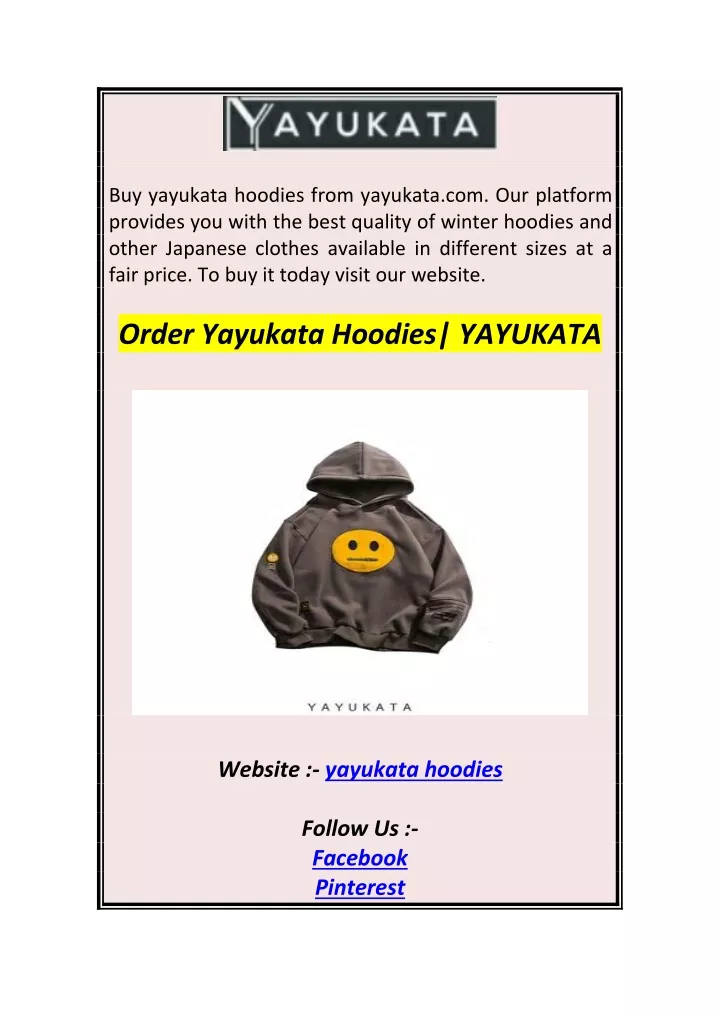 buy yayukata hoodies from yayukata