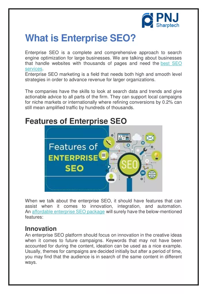 what is enterprise seo