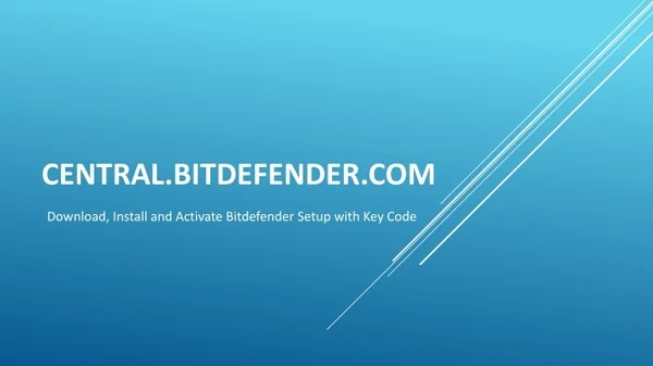 Bitdefender.com/activate