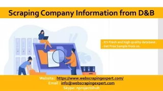 scraping company information from d b