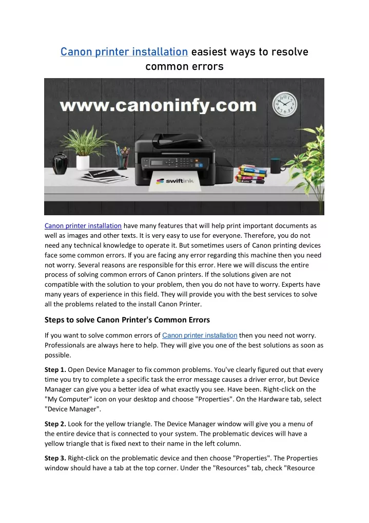 canon printer installation easiest ways
