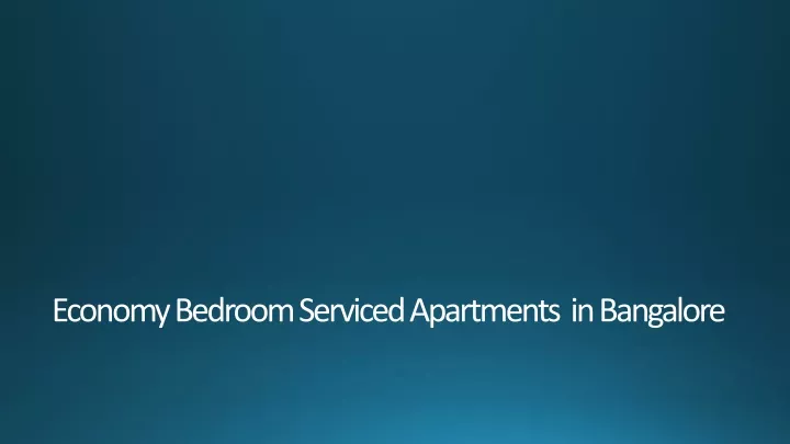 economy bedroom s erviced a partments in bangalore