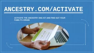 How to activate Ancestry DNA Kit?