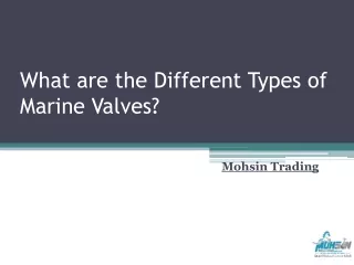 what are the different types of marine valves