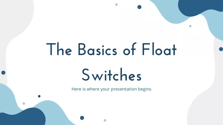 the basics of float switches