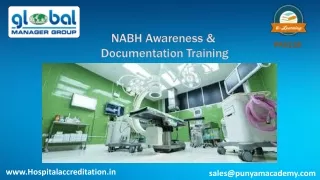 NABH – Hospital Accreditation Documentation Training – Online Course