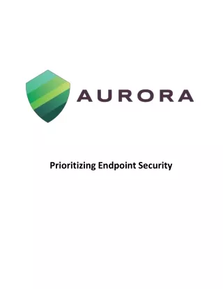 Endpoint Security Solution - Aurora IT