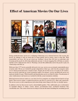 effect of american movies on our lives
