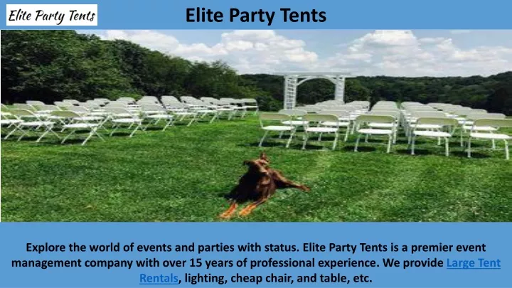 elite party tents