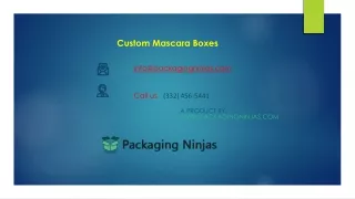 Get 50% Off  Custom Printed Mascara Packaging Boxes