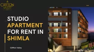 Studio apartment for rent in shimla