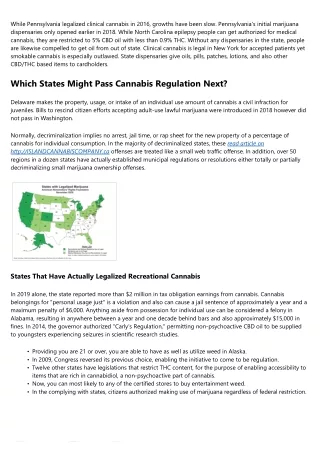 States Where Pot Is Lawful