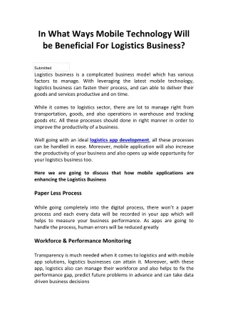 in what ways mobile technology will be beneficial