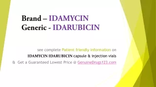 brand idamycin generic idarubicin
