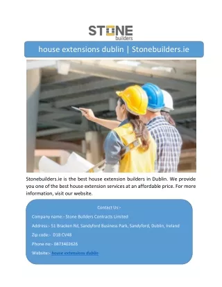 house extensions dublin stonebuilders ie