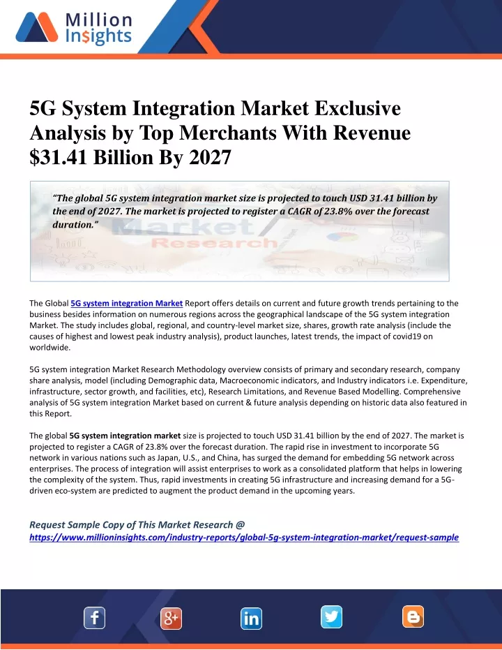 5g system integration market exclusive analysis