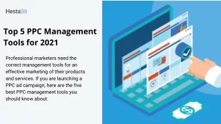 Top 5 PPC Management Tools for 2021