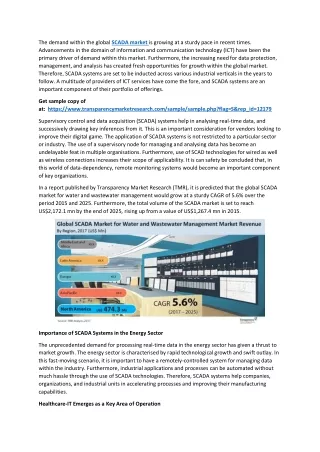 the demand within the global scada market