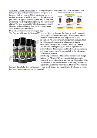 monster fx7 male enhancement the length of your