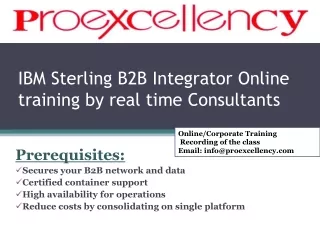 IBM Sterling B2B Integrator Online training by real