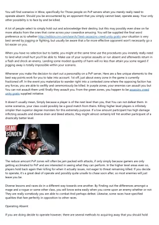 12 Reasons You Shouldn't Invest in assassins creed unity gratis