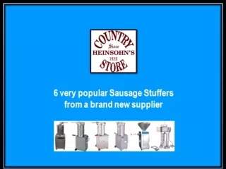 Make Homemade Sausages with Sausage Stuffer Machine