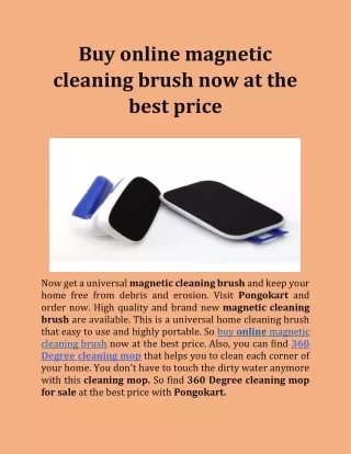 Buy online magnetic cleaning brush now at the best price