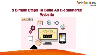 9 Simple Steps To Build An E-commerce Website