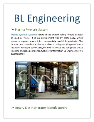 Plasma Pyrolysis System and Rotary Kiln Incinerator Manufacturers PDF 25-05-21-converted