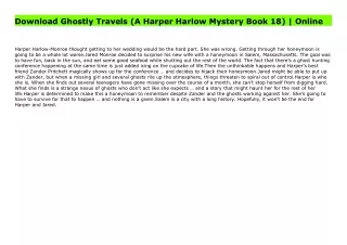 Download Ghostly Travels (A Harper Harlow Mystery Book 18) | Online