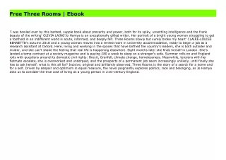 Free Three Rooms | Ebook