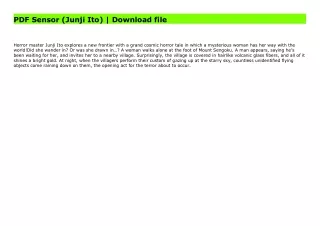 PDF Sensor (Junji Ito) | Download file