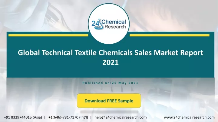 global technical textile chemicals sales market